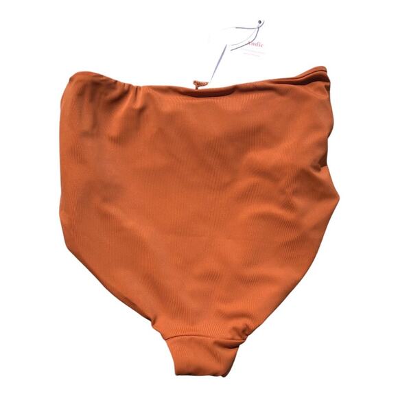 Andie NWT Women’s Barbados High Rise Bikini Bottom Chestnut Orange Extra Small - Picture 5 of 12
